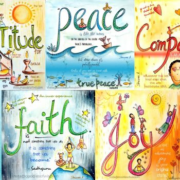 A collage of the artworks